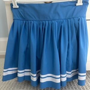 Sincerely Jules Vibrant Blue Skater Skirt with White Accents